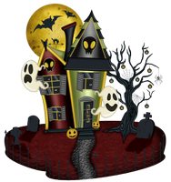 a haunted house